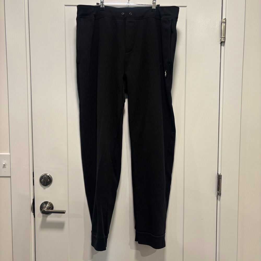 Polo Ralph Lauren Performance Black Sweatpants Joggers 2LT Big Tall Pony Logo